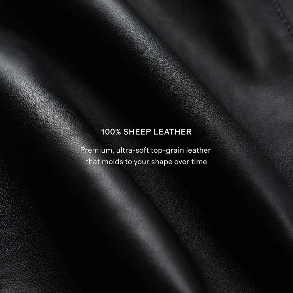 QUINCE 100% Leather Oversized Bomber Jacket - Picture 6 of 11